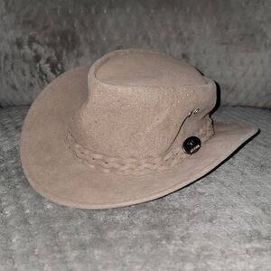 Men's Tan Suede Hat
